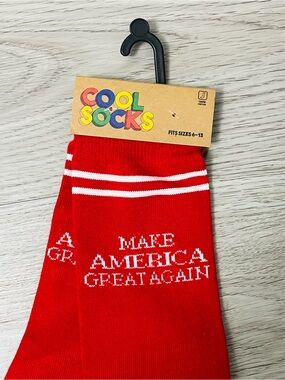 Red 'Make America Great Again' Crew Cool Socks
